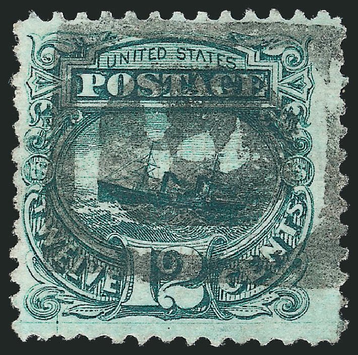 US Stamps Value Scott Catalogue #117 - 12c 1869 Pictorial S.S. Adriatic. Robert Siegel Auction Galleries, Oct 2011, Sale 1013, Lot 203