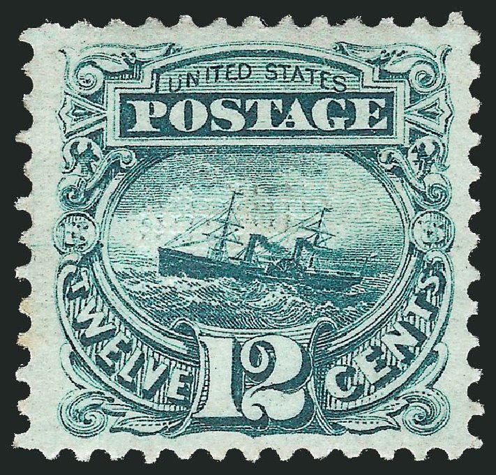 Prices of US Stamps Scott Cat. #117 - 12c 1869 Pictorial S.S. Adriatic. Robert Siegel Auction Galleries, May 2013, Sale 1044, Lot 103