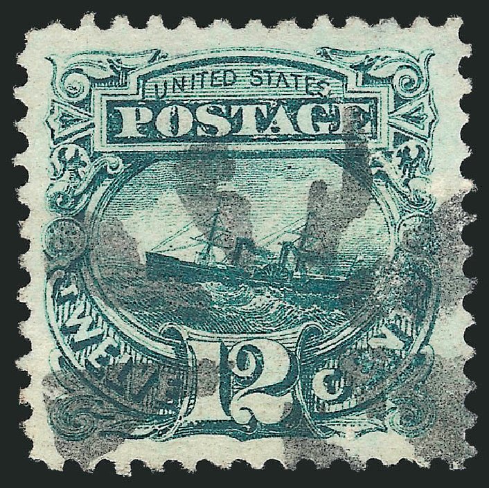 Prices of US Stamp Scott #117 - 1869 12c Pictorial S.S. Adriatic. Robert Siegel Auction Galleries, Mar 2011, Sale 1007, Lot 2286