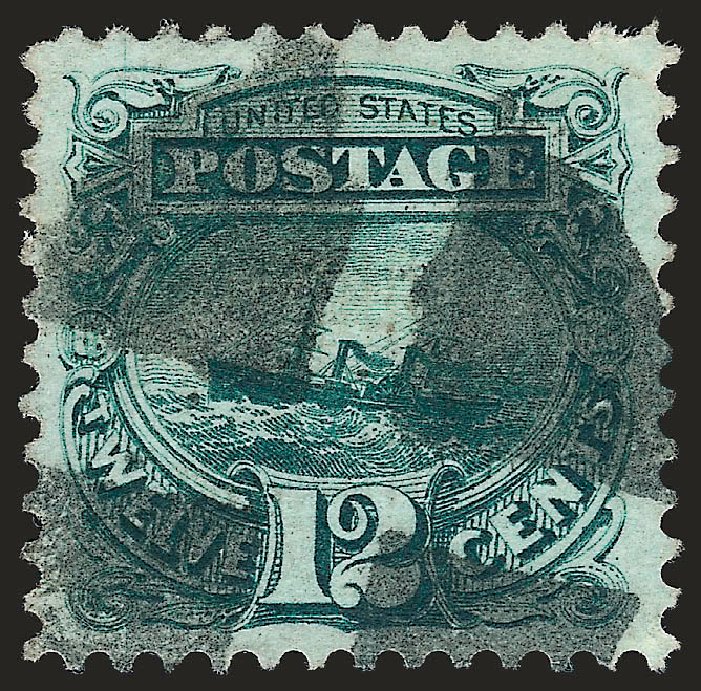 Cost of US Stamps Scott 117: 12c 1869 Pictorial S.S. Adriatic. Robert Siegel Auction Galleries, Oct 2008, Sale 963, Lot 666