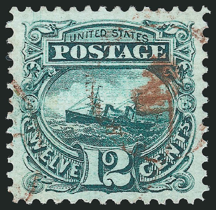 Price of US Stamp Scott Catalogue # 117 - 12c 1869 Pictorial S.S. Adriatic. Robert Siegel Auction Galleries, Oct 2010, Sale 997, Lot 5456
