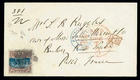 US Stamp Price Scott 118: 15c 1869 Pictorial Columbus. Matthew Bennett International, Dec 2007, Sale 324, Lot 1097