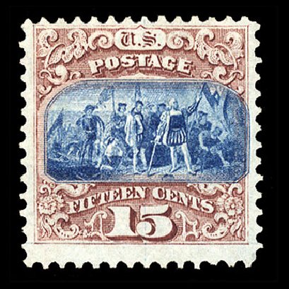 Prices of US Stamp Scott Cat. #118 - 1869 15c Pictorial Columbus. Cherrystone Auctions, Nov 2013, Sale 201311, Lot 27