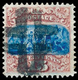 Cost of US Stamp Scott Catalogue 118: 15c 1869 Pictorial Columbus. Schuyler J. Rumsey Philatelic Auctions, Apr 2015, Sale 60, Lot 2097