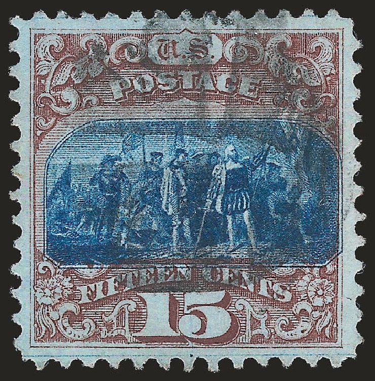 US Stamps Values Scott Catalog # 118: 1869 15c Pictorial Columbus. Robert Siegel Auction Galleries, Jun 2009, Sale 975, Lot 1357