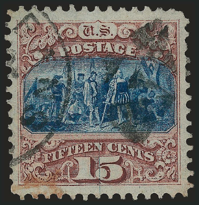 Values of US Stamps Scott Cat. #118 - 1869 15c Pictorial Columbus. Robert Siegel Auction Galleries, Apr 2010, Sale 984, Lot 407