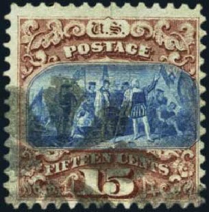Prices of US Stamp Scott Catalog #118 - 1869 15c Pictorial Columbus. Harmer-Schau Auction Galleries, Aug 2012, Sale 94, Lot 1198