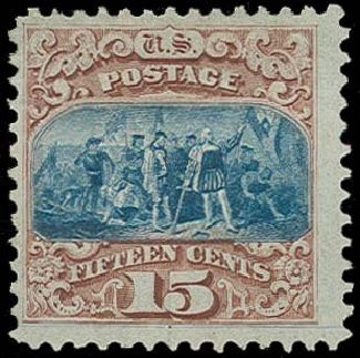 Price of US Stamp Scott Catalog # 118: 15c 1869 Pictorial Columbus. H.R. Harmer, Oct 2014, Sale 3006, Lot 1168