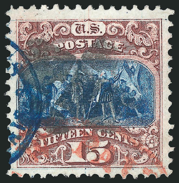 US Stamp Value Scott # 118 - 1869 15c Pictorial Columbus. Robert Siegel Auction Galleries, Mar 2011, Sale 1004, Lot 158