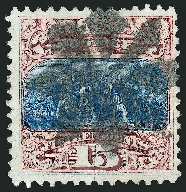 US Stamps Prices Scott Cat. 118 - 1869 15c Pictorial Columbus. Robert Siegel Auction Galleries, Oct 2011, Sale 1013, Lot 208