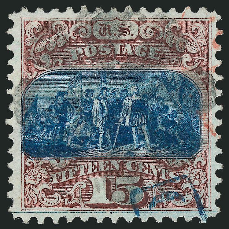 US Stamp Price Scott Catalog # 118 - 15c 1869 Pictorial Columbus. Robert Siegel Auction Galleries, Mar 2012, Sale 1019, Lot 458