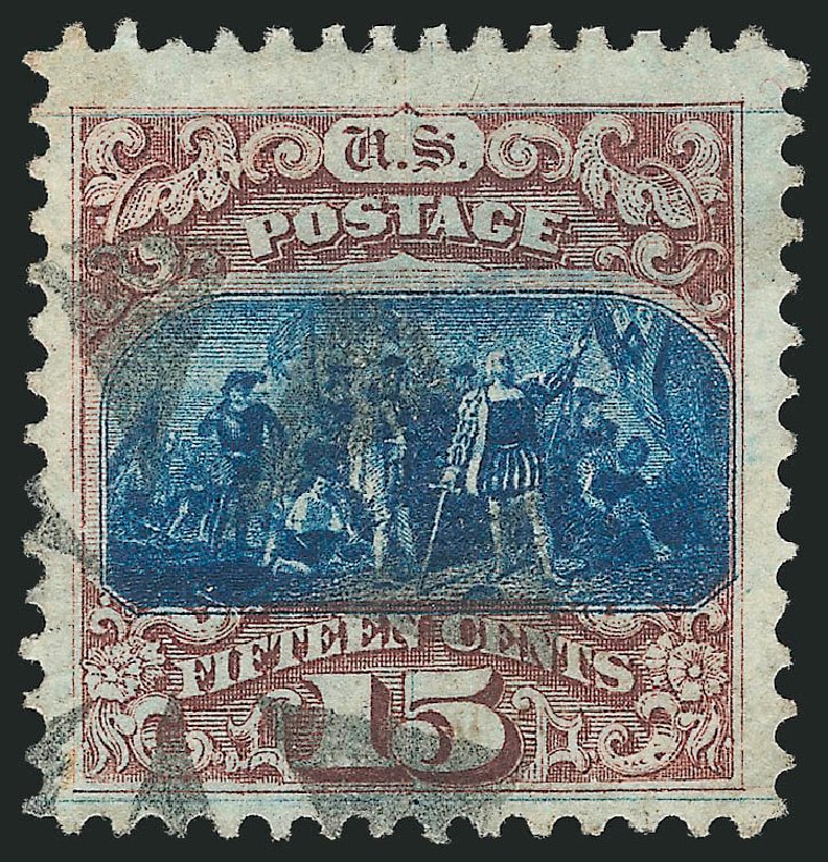 Costs of US Stamp Scott Catalog 118 - 15c 1869 Pictorial Columbus. Robert Siegel Auction Galleries, Apr 2015, Sale 1096, Lot 228