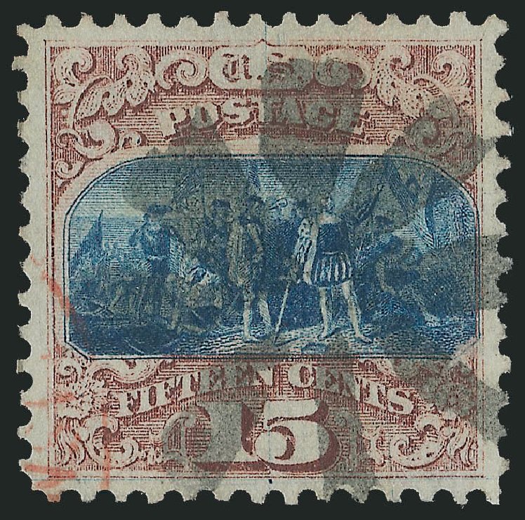 Price of US Stamp Scott # 118 - 1869 15c Pictorial Columbus. Robert Siegel Auction Galleries, Dec 2009, Sale 978, Lot 1029