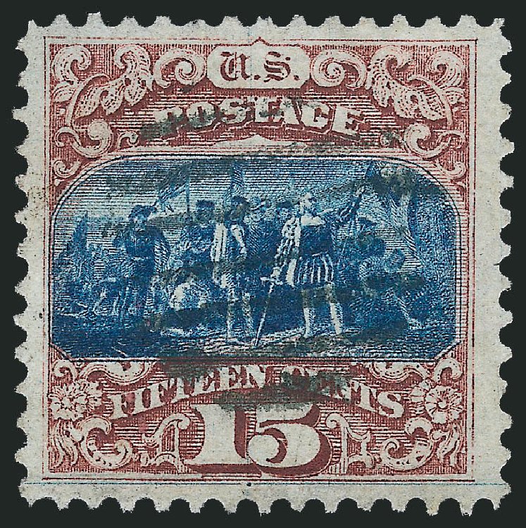 Cost of US Stamps Scott Catalog 118 - 15c 1869 Pictorial Columbus. Robert Siegel Auction Galleries, Apr 2010, Sale 984, Lot 409