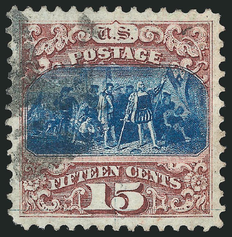 Cost of US Stamp Scott #118 - 15c 1869 Pictorial Columbus. Robert Siegel Auction Galleries, Jun 2012, Sale 1026, Lot 1260
