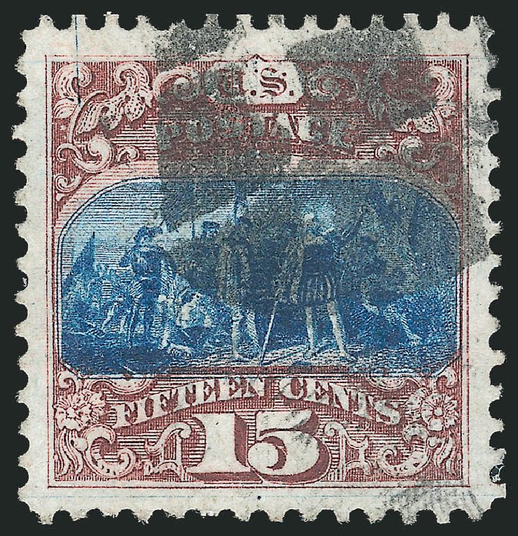Value of US Stamp Scott Catalogue 118 - 15c 1869 Pictorial Columbus. Robert Siegel Auction Galleries, Sep 2012, Sale 1027, Lot 10