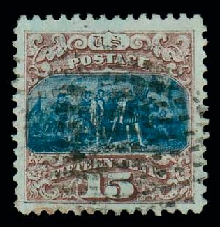 US Stamp Prices Scott Catalogue # 118 - 15c 1869 Pictorial Columbus. Matthew Bennett International, Dec 2007, Sale 323, Lot 301