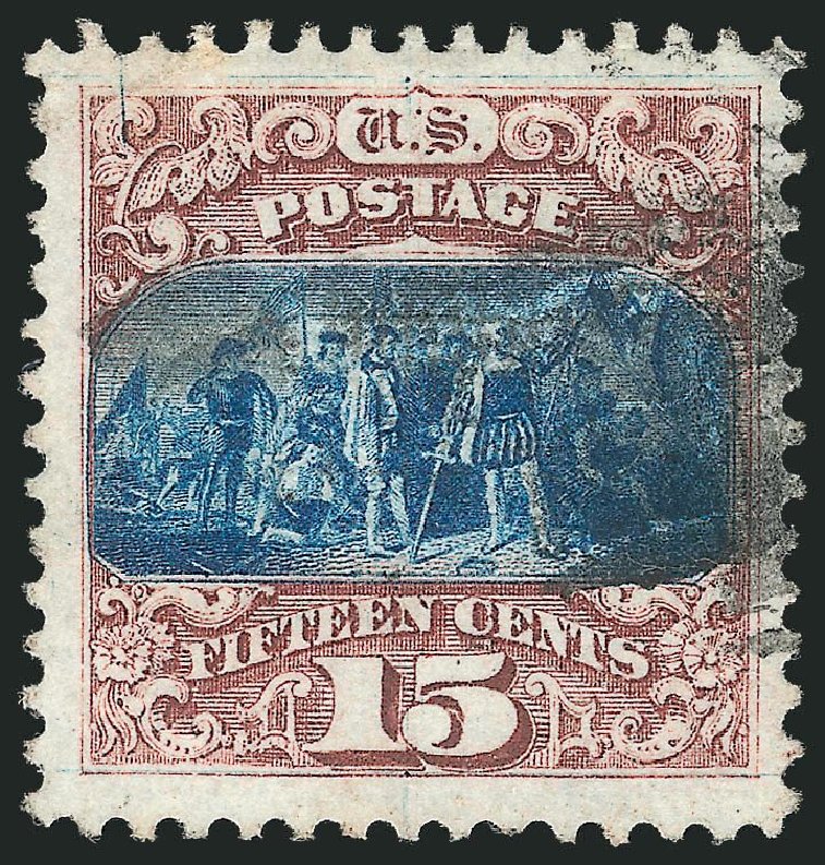 Value of US Stamps Scott Catalogue #118: 1869 15c Pictorial Columbus. Robert Siegel Auction Galleries, Nov 2013, Sale 1061, Lot 3541