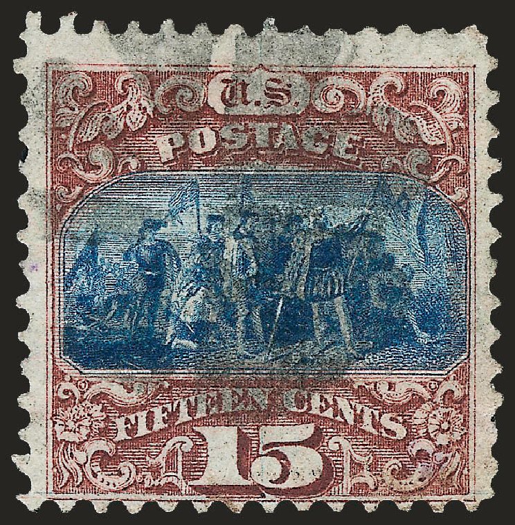 Value of US Stamp Scott Catalog 118: 1869 15c Pictorial Columbus. Robert Siegel Auction Galleries, Sep 2008, Sale 962, Lot 2391