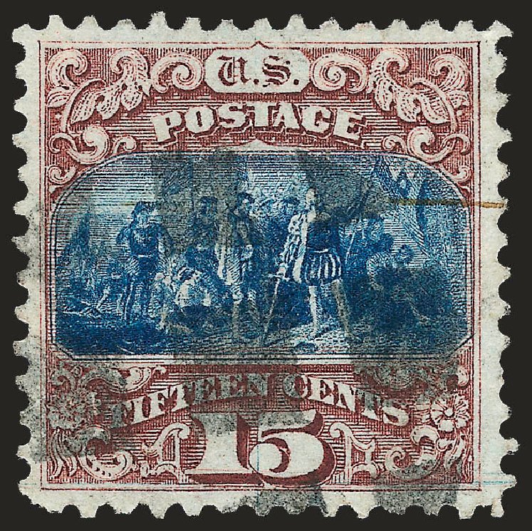 US Stamp Value Scott #118: 15c 1869 Pictorial Columbus. Robert Siegel Auction Galleries, Oct 2008, Sale 963, Lot 671