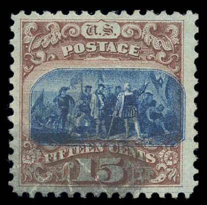 Value of US Stamps Scott Catalogue 118 - 15c 1869 Pictorial Columbus. Matthew Bennett International, Sep 2010, Sale 331, Lot 474