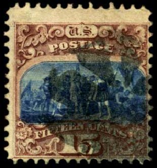 US Stamps Price Scott #118: 15c 1869 Pictorial Columbus. Harmer-Schau Auction Galleries, Feb 2012, Sale 92, Lot 924