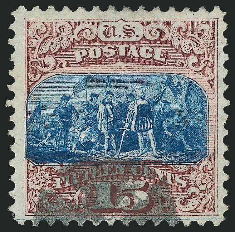 US Stamps Value Scott Cat. #118 - 1869 15c Pictorial Columbus. Robert Siegel Auction Galleries, Dec 2011, Sale 1017, Lot 554