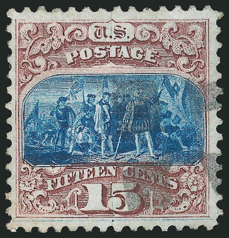 US Stamp Value Scott Cat. # 118: 1869 15c Pictorial Columbus. Robert Siegel Auction Galleries, Dec 2012, Sale 1037, Lot 1674