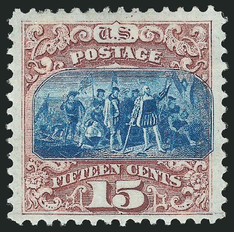 Cost of US Stamp Scott #118: 1869 15c Pictorial Columbus. Robert Siegel Auction Galleries, May 2013, Sale 1044, Lot 104