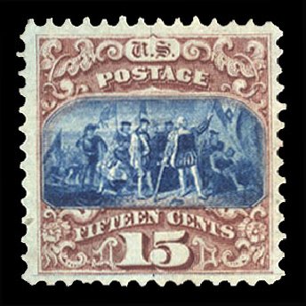 Value of US Stamps Scott Cat. #118 - 15c 1869 Pictorial Columbus. Cherrystone Auctions, Mar 2010, Sale 201003, Lot 95