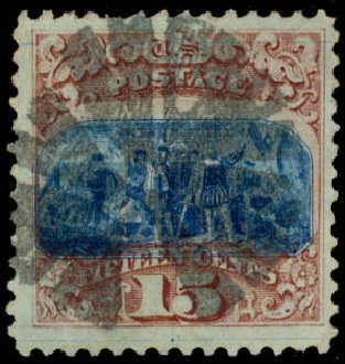 Price of US Stamp Scott #118: 1869 15c Pictorial Columbus. Daniel Kelleher Auctions, May 2015, Sale 669, Lot 2575