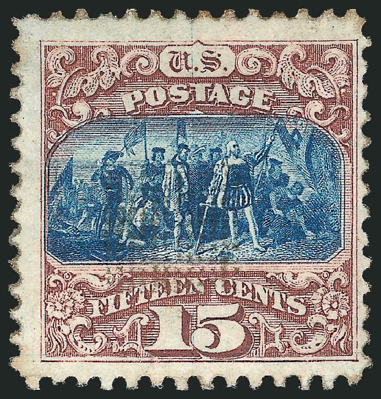Value of US Stamps Scott Catalogue # 118: 15c 1869 Pictorial Columbus. Robert Siegel Auction Galleries, Mar 2012, Sale 1021, Lot 315