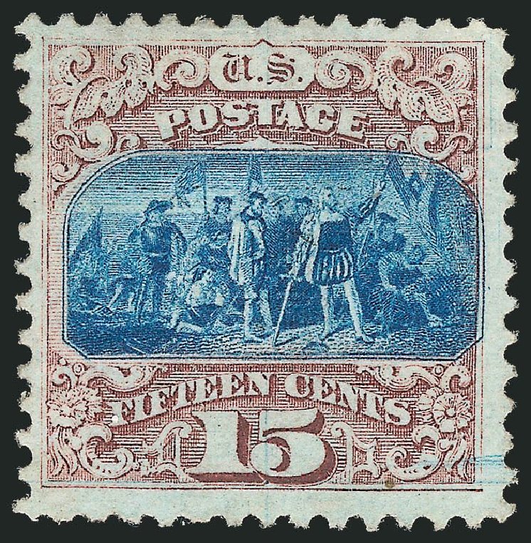 US Stamp Value Scott Catalog # 118 - 15c 1869 Pictorial Columbus. Robert Siegel Auction Galleries, Nov 2013, Sale 1057, Lot 685
