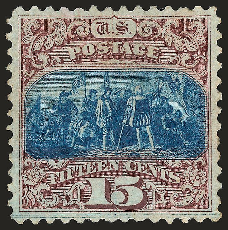Costs of US Stamps Scott Catalogue 118: 15c 1869 Pictorial Columbus. Robert Siegel Auction Galleries, Jan 2009, Sale 968, Lot 155