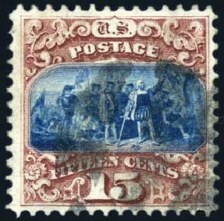 US Stamps Price Scott Catalog # 118 - 15c 1869 Pictorial Columbus. Harmer-Schau Auction Galleries, Feb 2009, Sale 80, Lot 1142