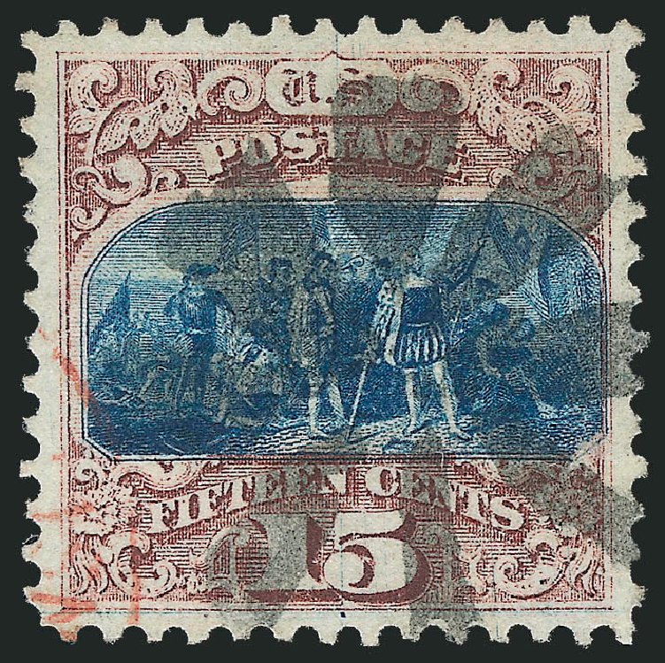 Value of US Stamps Scott Catalog # 118 - 1869 15c Pictorial Columbus. Robert Siegel Auction Galleries, Dec 2010, Sale 1000, Lot 1082