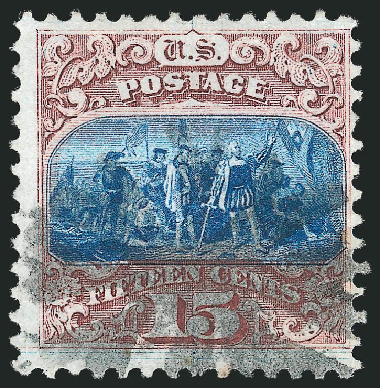 US Stamp Price Scott Catalog #118 - 1869 15c Pictorial Columbus. Robert Siegel Auction Galleries, Jun 2011, Sale 1011, Lot 512