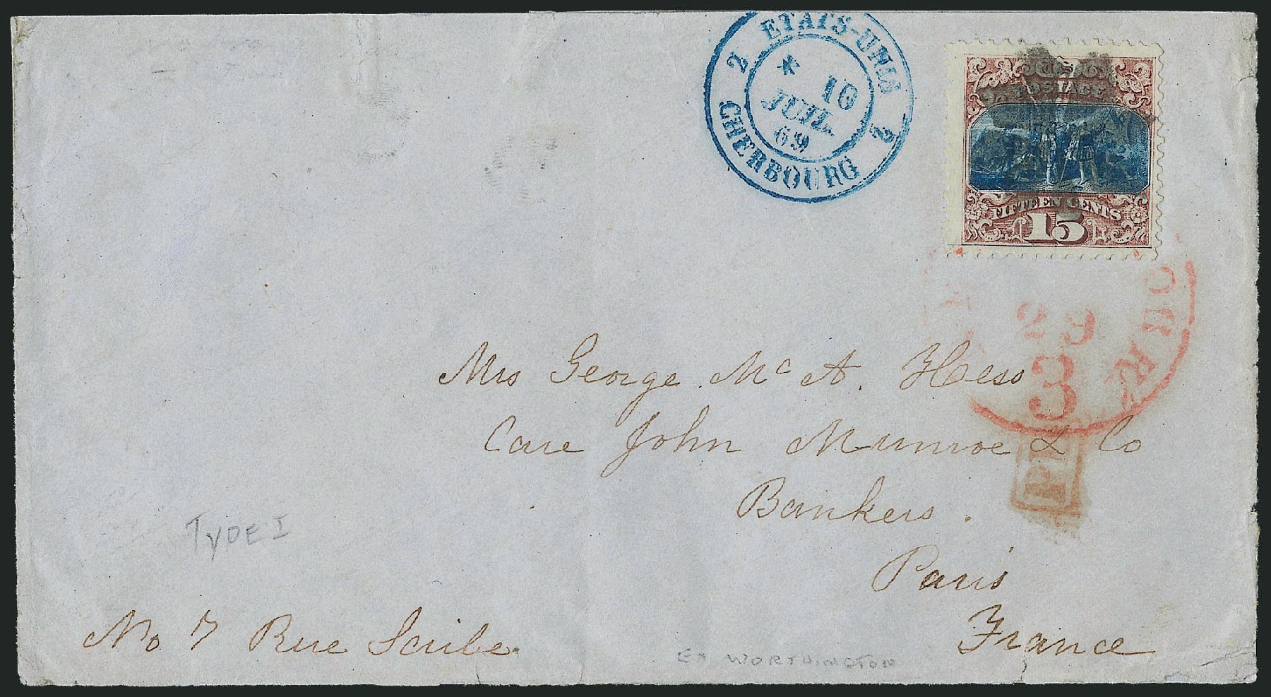 Prices of US Stamps Scott Catalog #118: 15c 1869 Pictorial Columbus. Robert Siegel Auction Galleries, Oct 2011, Sale 1013, Lot 212