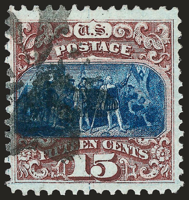 Value of US Stamps Scott #118: 1869 15c Pictorial Columbus. Robert Siegel Auction Galleries, Oct 2008, Sale 963, Lot 672