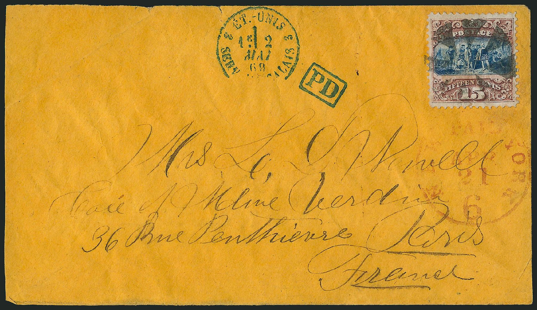 Prices of US Stamp Scott Cat. # 118: 15c 1869 Pictorial Columbus. Robert Siegel Auction Galleries, Oct 2011, Sale 1013, Lot 213