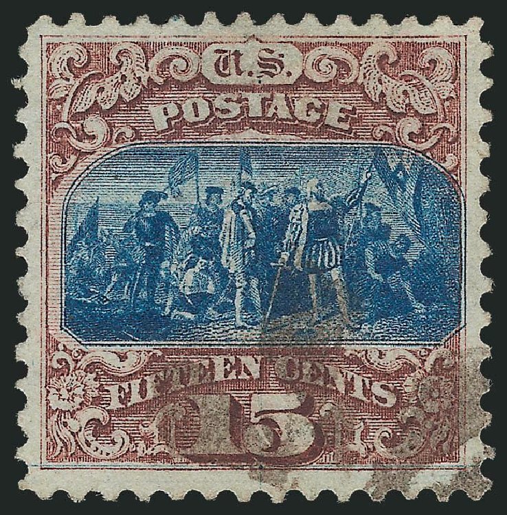 Value of US Stamps Scott Cat. 118: 1869 15c Pictorial Columbus. Robert Siegel Auction Galleries, Jul 2013, Sale 1050, Lot 243