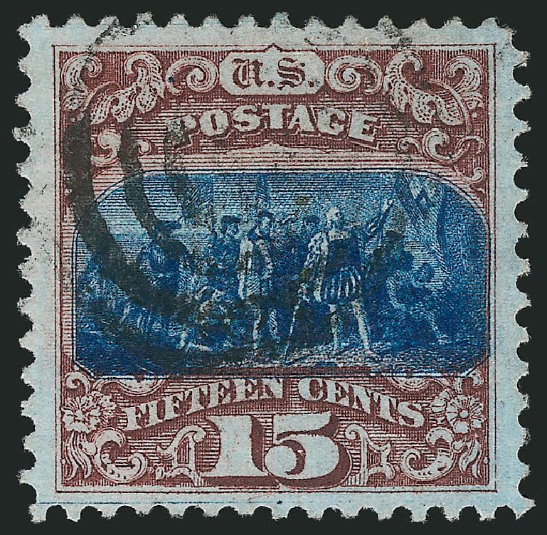 US Stamp Value Scott Catalog # 118 - 15c 1869 Pictorial Columbus. Robert Siegel Auction Galleries, Mar 2012, Sale 1019, Lot 456