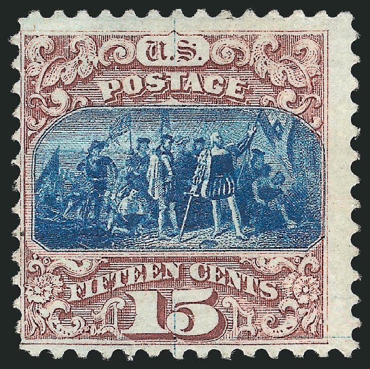 US Stamp Value Scott Cat. 118 - 1869 15c Pictorial Columbus. Robert Siegel Auction Galleries, Mar 2012, Sale 1021, Lot 316