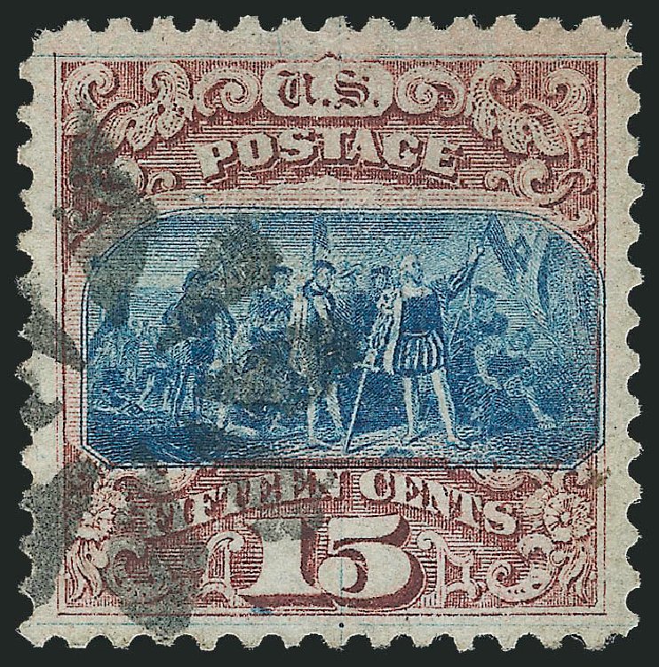 Prices of US Stamp Scott Catalog #118: 1869 15c Pictorial Columbus. Robert Siegel Auction Galleries, Sep 2009, Sale 976, Lot 1456
