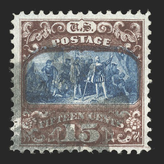US Stamp Price Scott Catalogue # 119 - 1869 15c Pictorial Columbus. Spink Shreves Galleries, Jul 2012, Sale 140, Lot 147