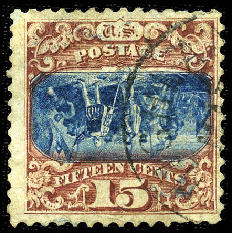 Prices of US Stamps Scott Catalogue # 119: 15c 1869 Pictorial Columbus. Matthew Bennett International, Feb 2012, Sale 340, Lot 228