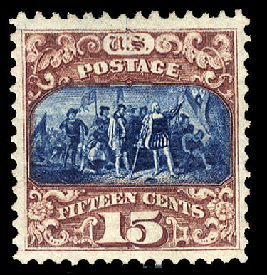US Stamp Prices Scott Cat. 119 - 15c 1869 Pictorial Columbus. Cherrystone Auctions, Jun 2011, Sale 201106, Lot 38
