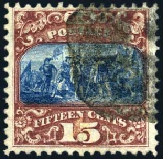 Costs of US Stamp Scott Catalogue # 119 - 15c 1869 Pictorial Columbus. Harmer-Schau Auction Galleries, Oct 2010, Sale 87, Lot 148