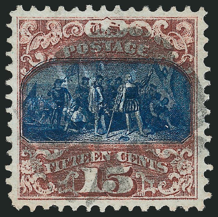 Values of US Stamps Scott Catalogue 119: 1869 15c Pictorial Columbus. Robert Siegel Auction Galleries, Nov 2012, Sale 1034, Lot 128