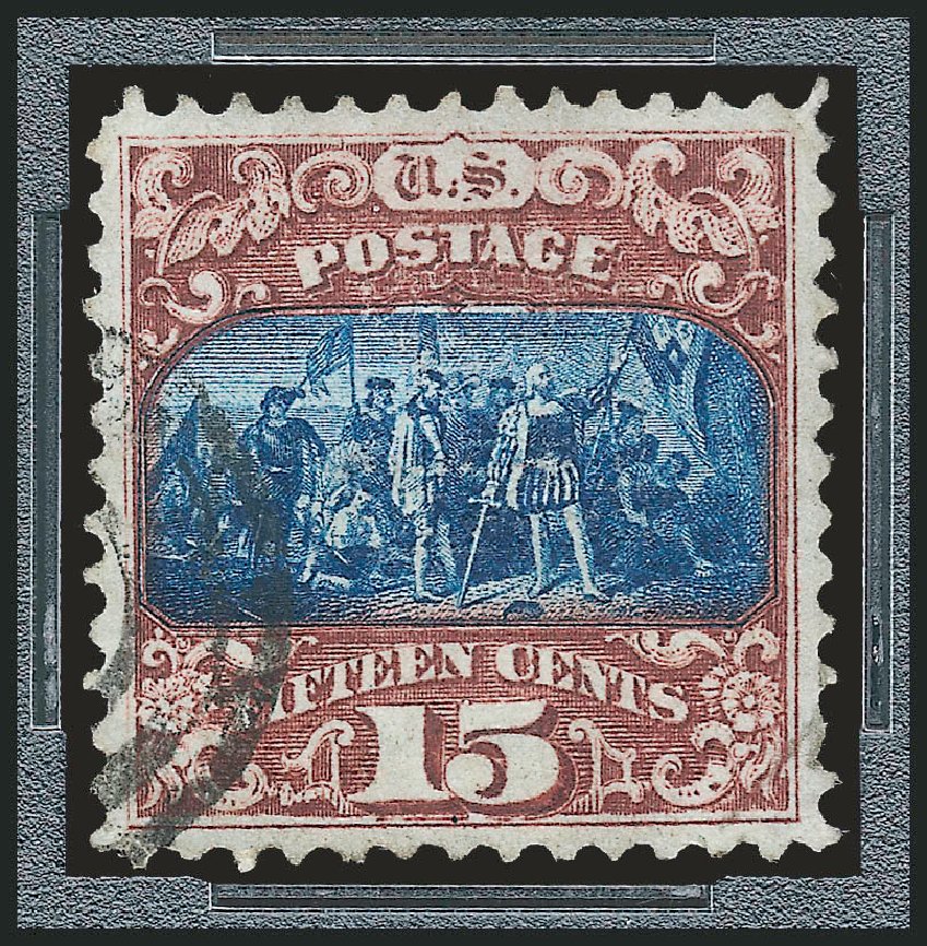 Cost of US Stamp Scott Catalogue #119: 1869 15c Pictorial Columbus. Robert Siegel Auction Galleries, Jun 2009, Sale 975, Lot 1358